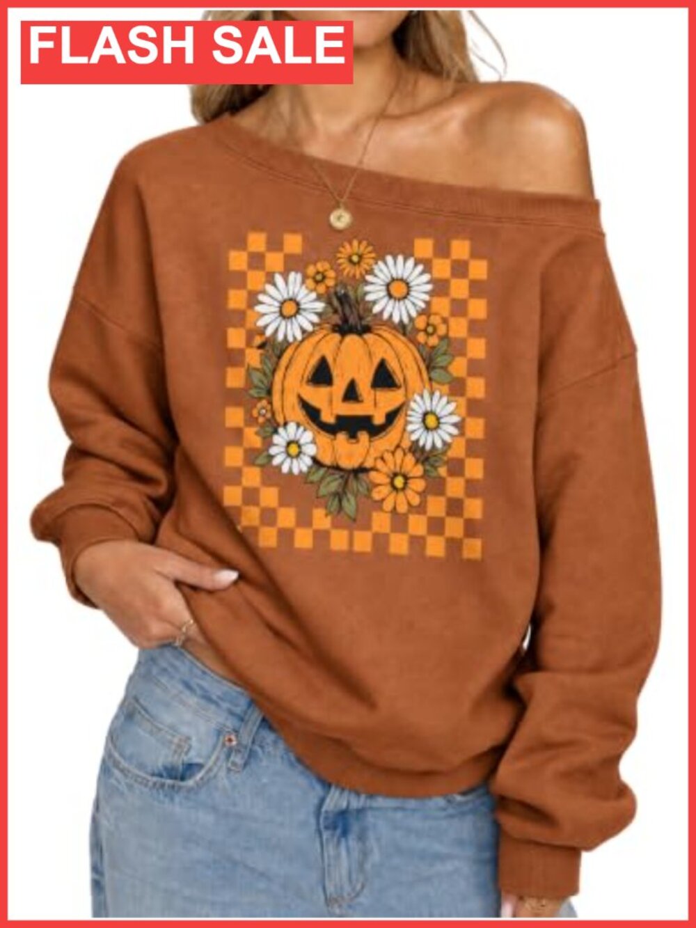 Hocus Pocus Off Shoulder Sweatshirt Women Halloween Graphic Pullover
